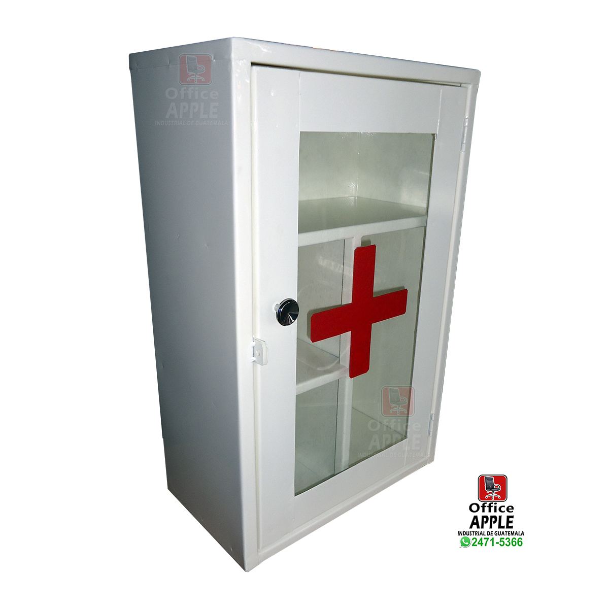 BOTIQUIN PUERTA DE VIDRIO CON PORTA CANDADO BOTIQUIN PUERTA DE VIDRIO CON PORTA CANDADO