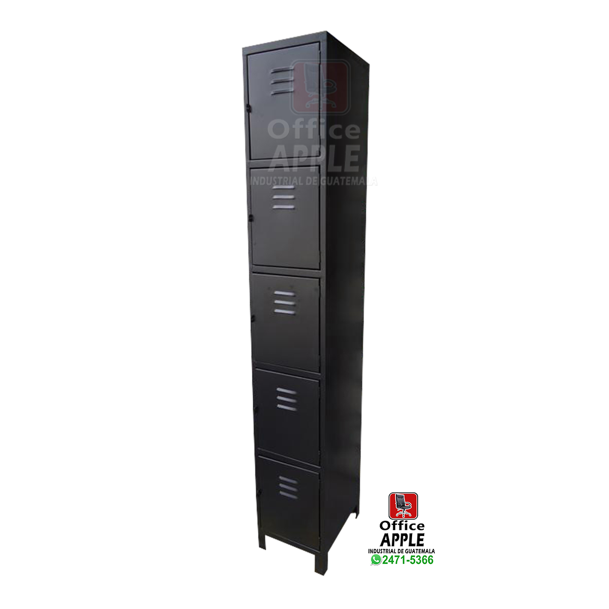 LOCKERS CLASICO DE 5 PUERTAS NEGRO LOCKERS CLASICO DE 5 PUERTAS NEGRO