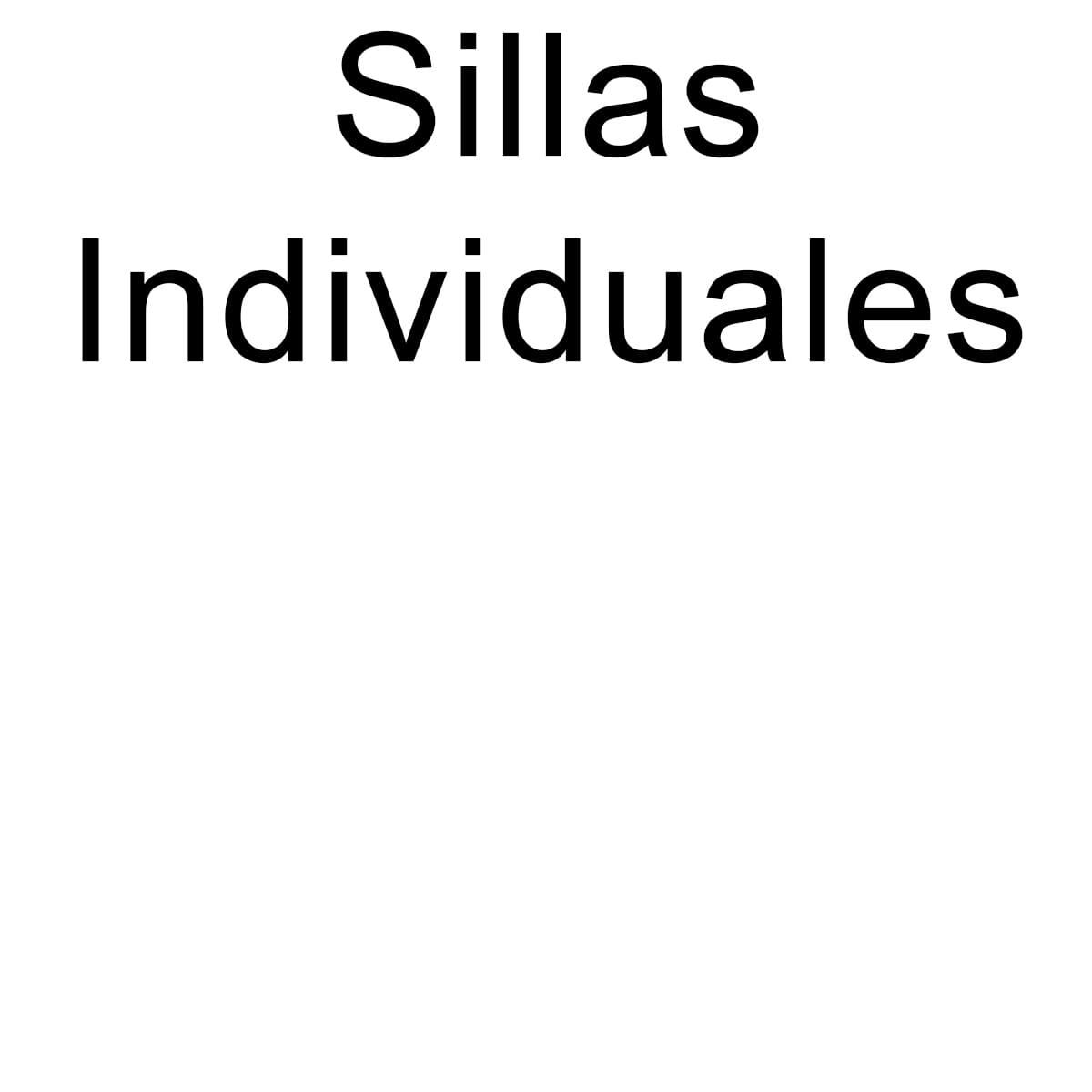 sillas individuales